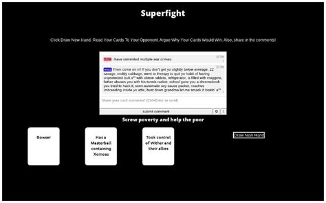 superfight online generator|Superfight ― Perchance Generator.